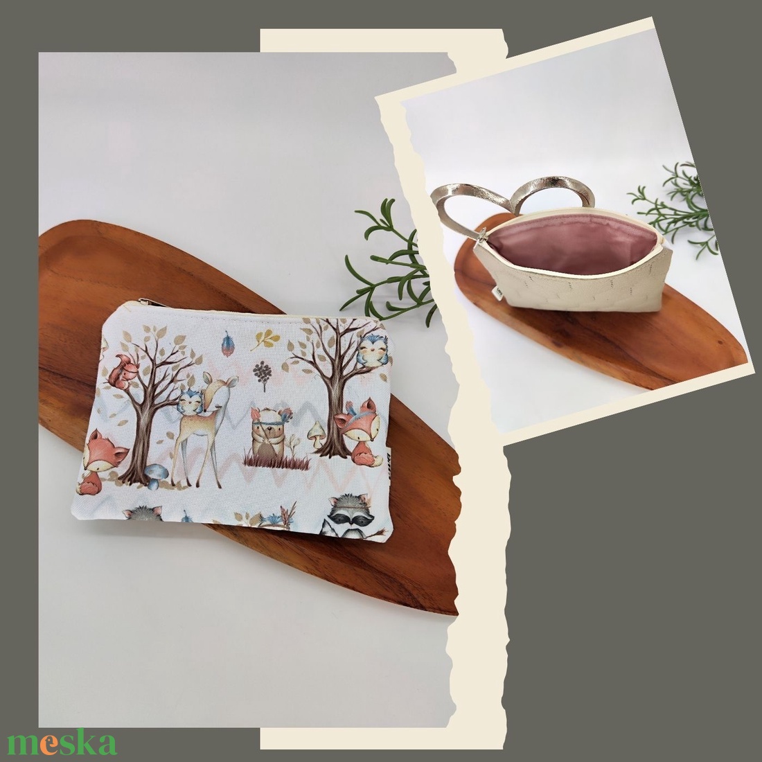 Mini cipzáros tároló - állatos motívum - táska & tok - neszesszer - Meska.hu