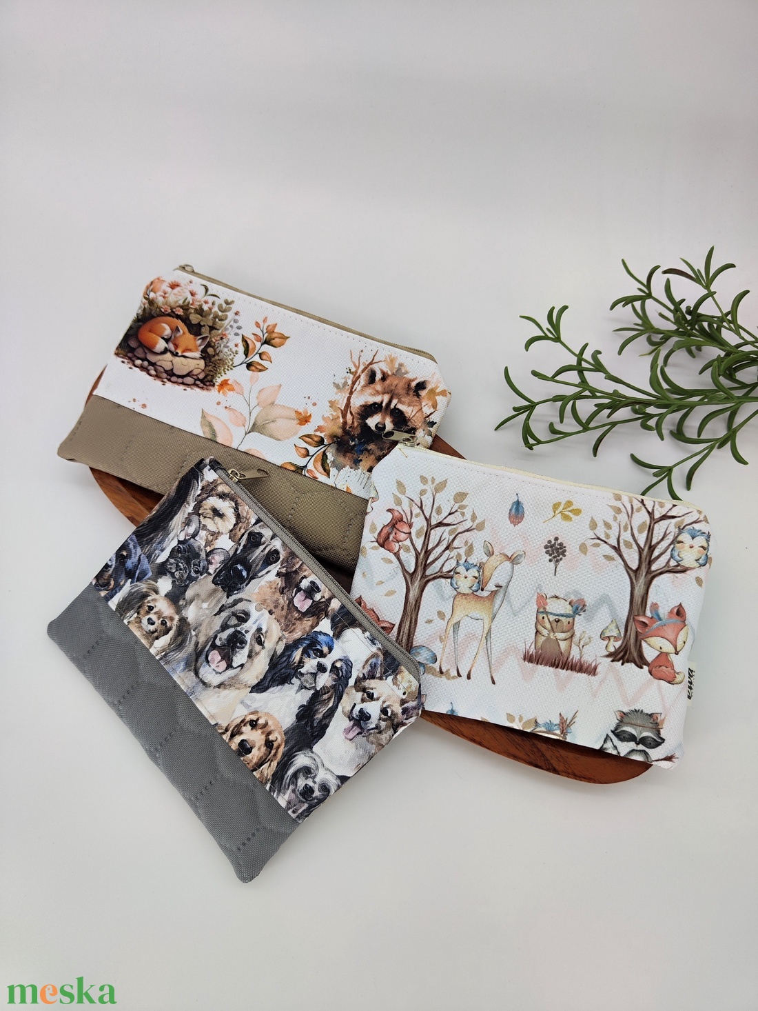 Mini cipzáros tároló - állatos motívum - táska & tok - neszesszer - Meska.hu