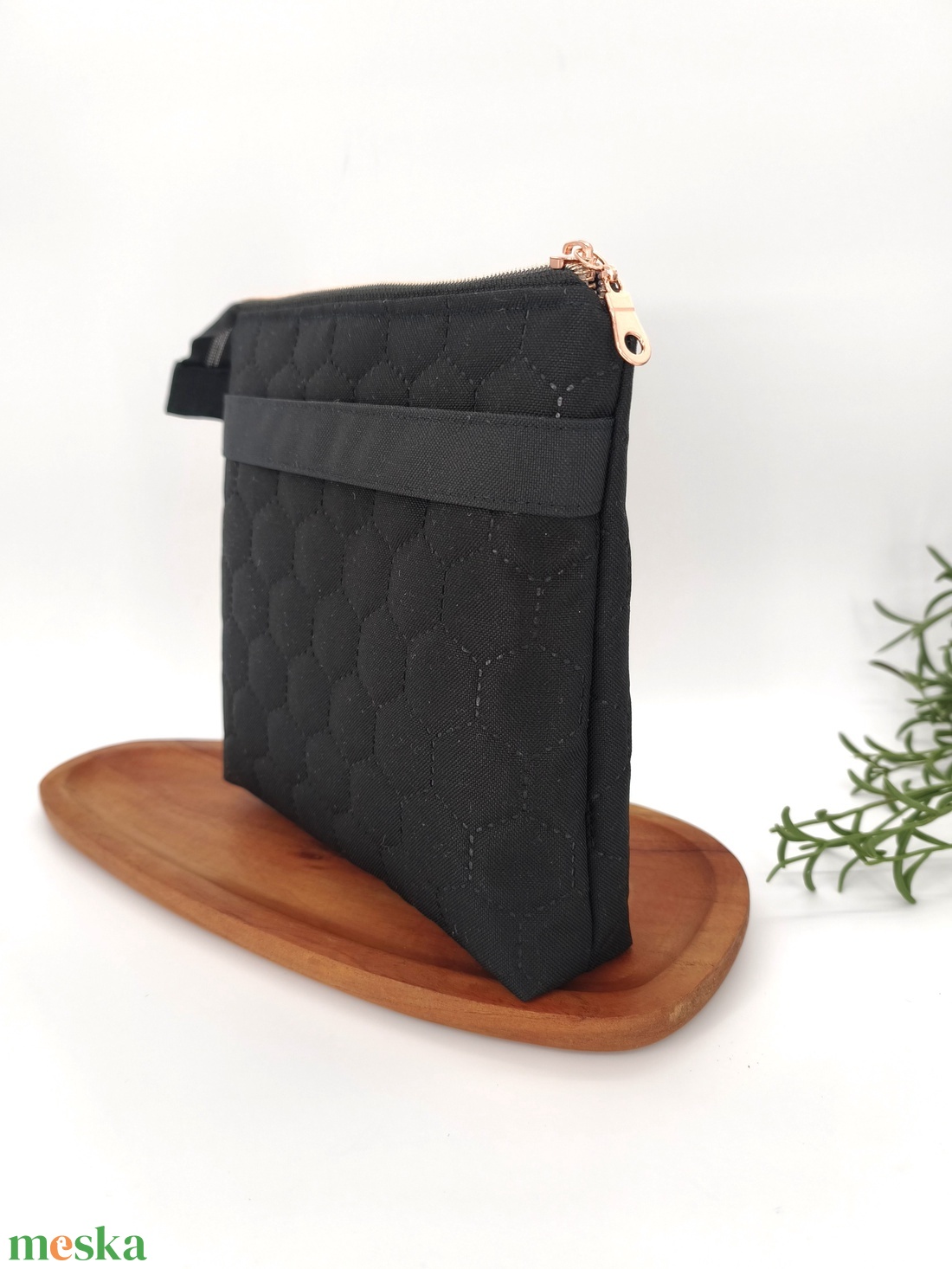 Bella utazó neszesszer / fekete cicák fehér alapon minta             - táska & tok - neszesszer - Meska.hu