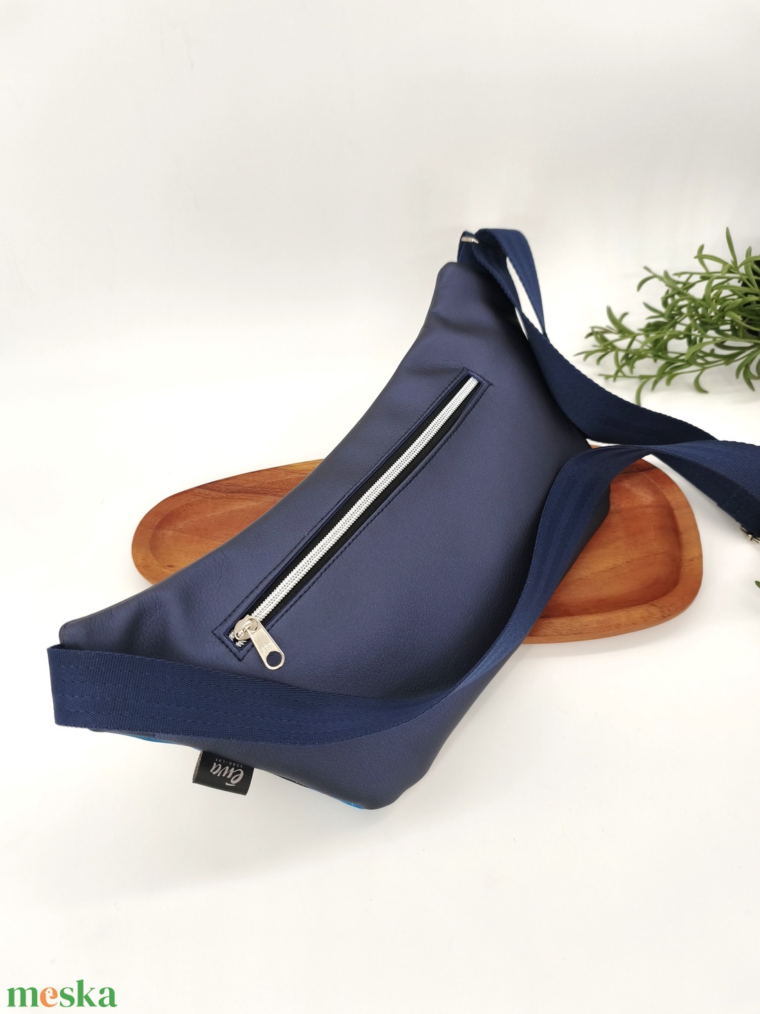 Crodssbody / Testtáska kék geometriai minta - táska & tok - kézitáska & válltáska - vállon átvethető táska - Meska.hu