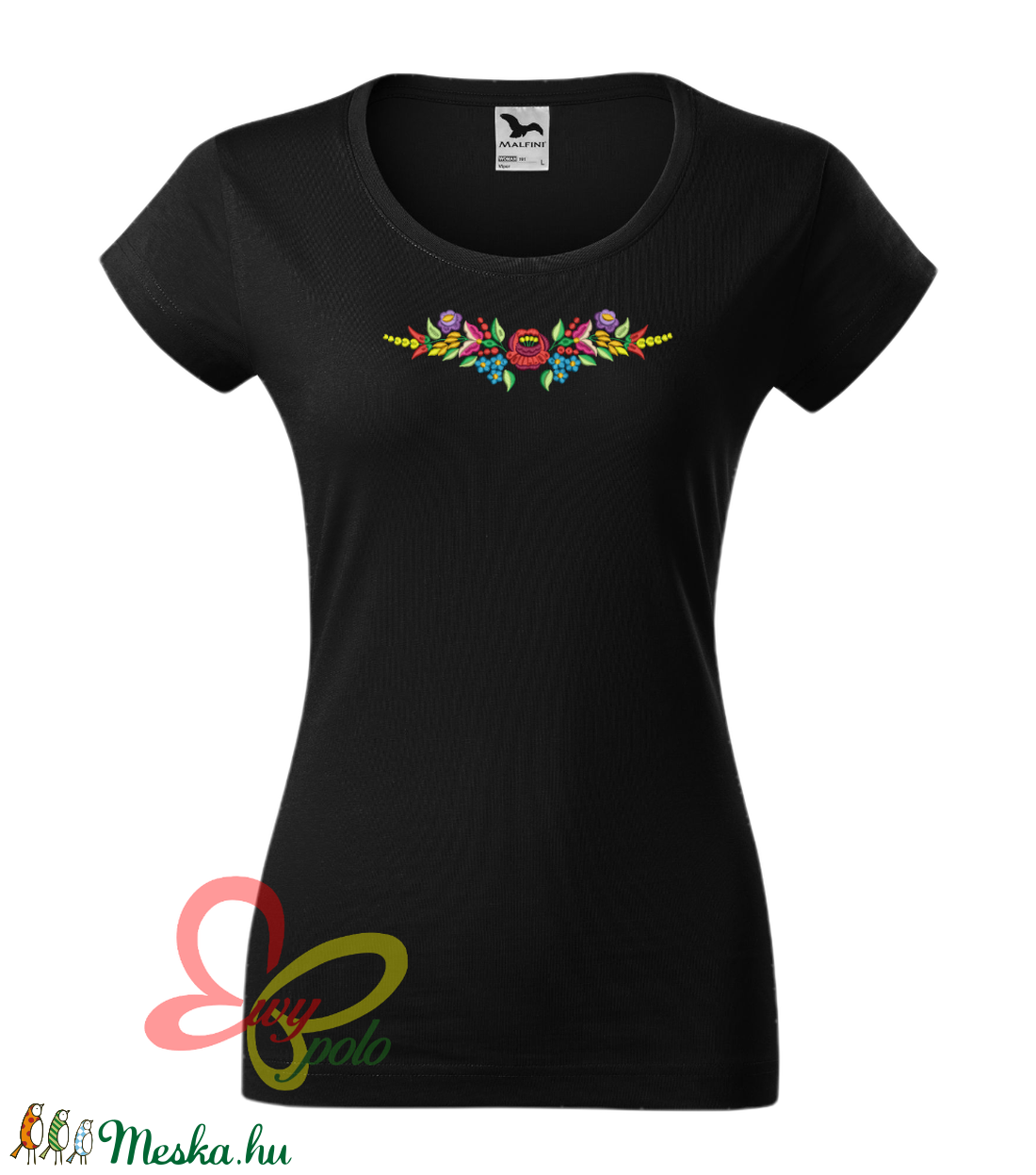 Kalocsai 1 mintás női póló - ruha & divat - női ruha - póló, felső - Meska.hu
