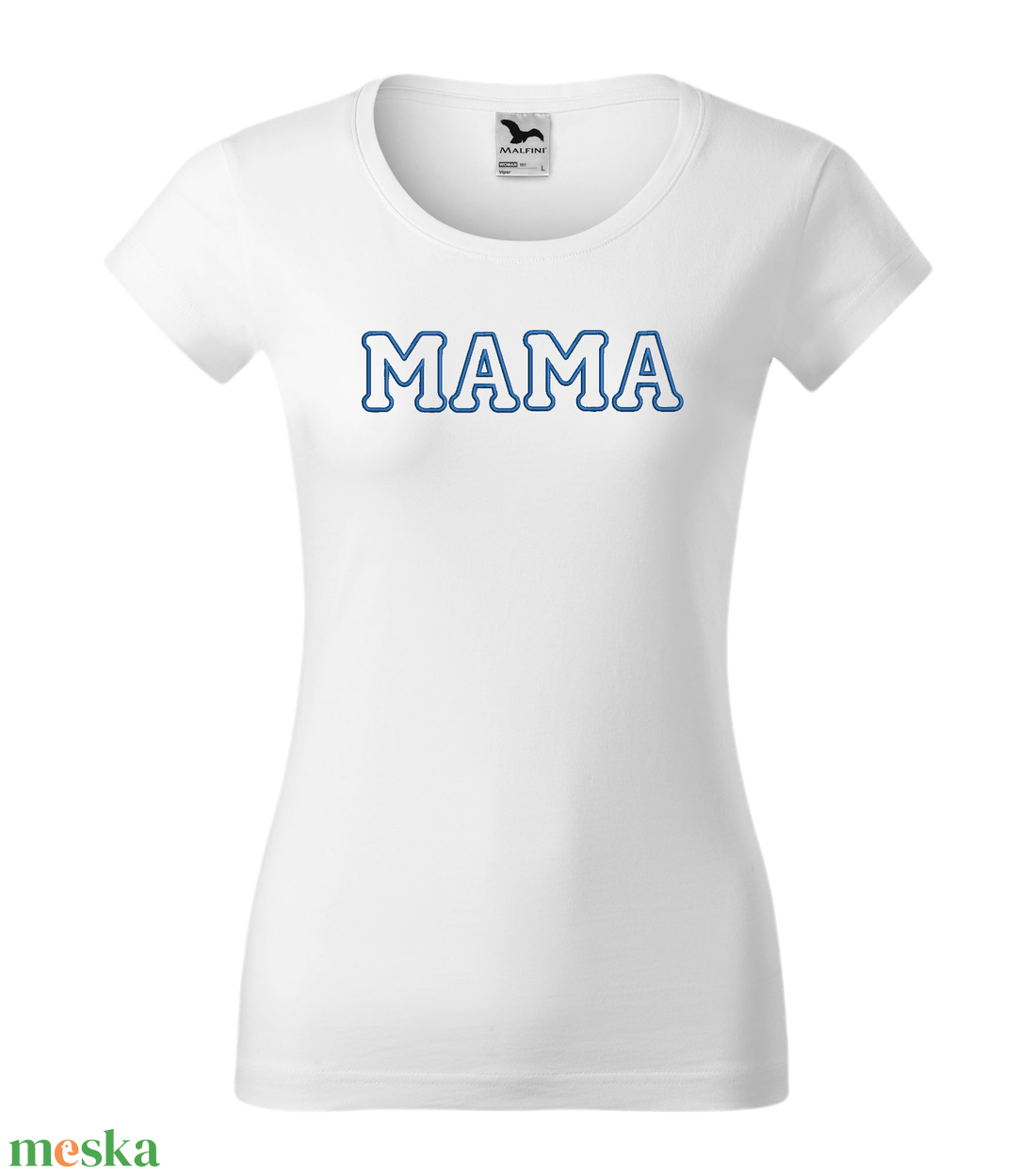 Mama feliratú fehér női póló - ruha & divat - női ruha - póló, felső - Meska.hu