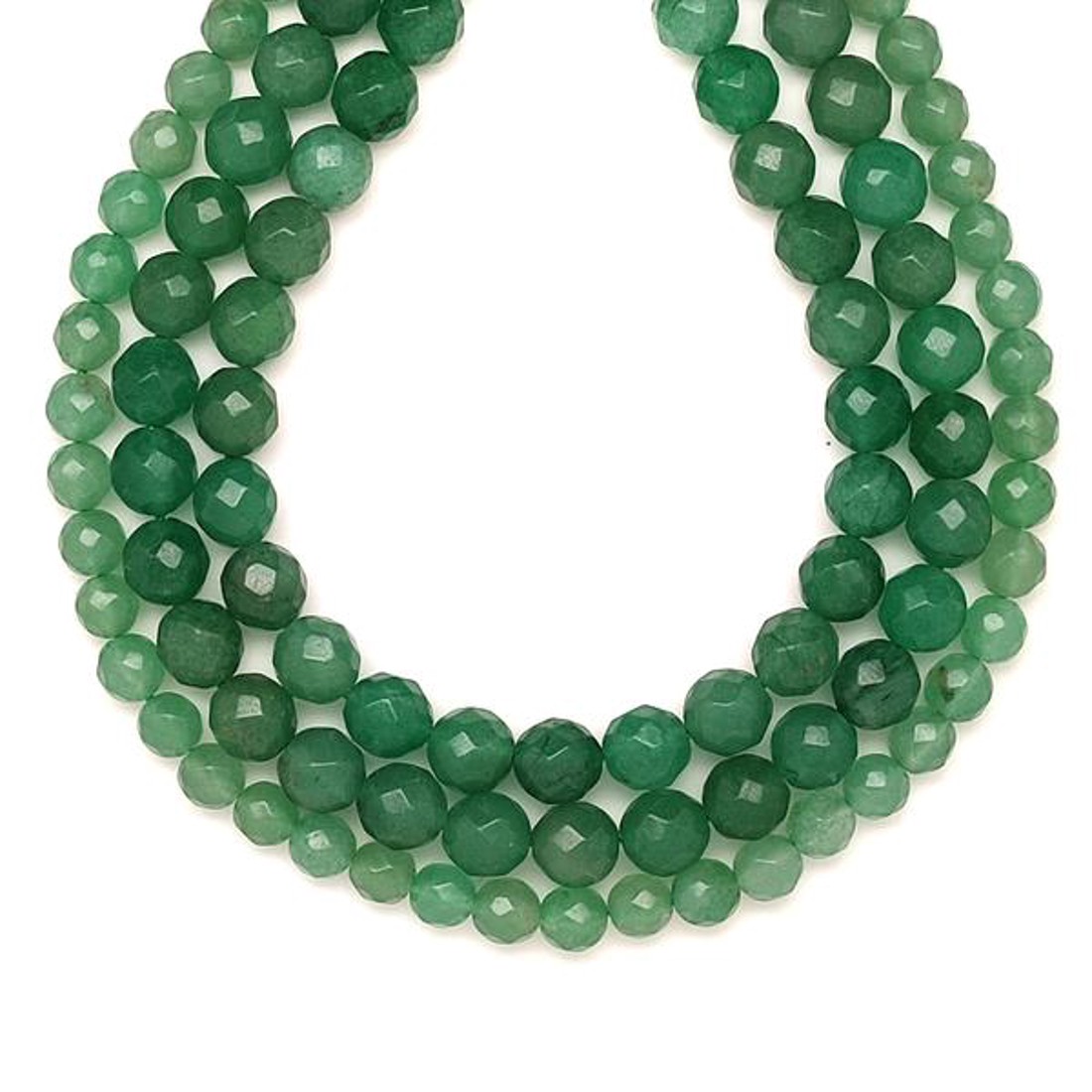 Aventurin négyszög fazettált golyó 8mm  ékszerkészítő alapanyag (füzér) - kellékek & szerszámok - ásvány alapanyag - ásványfüzér - Meska.hu