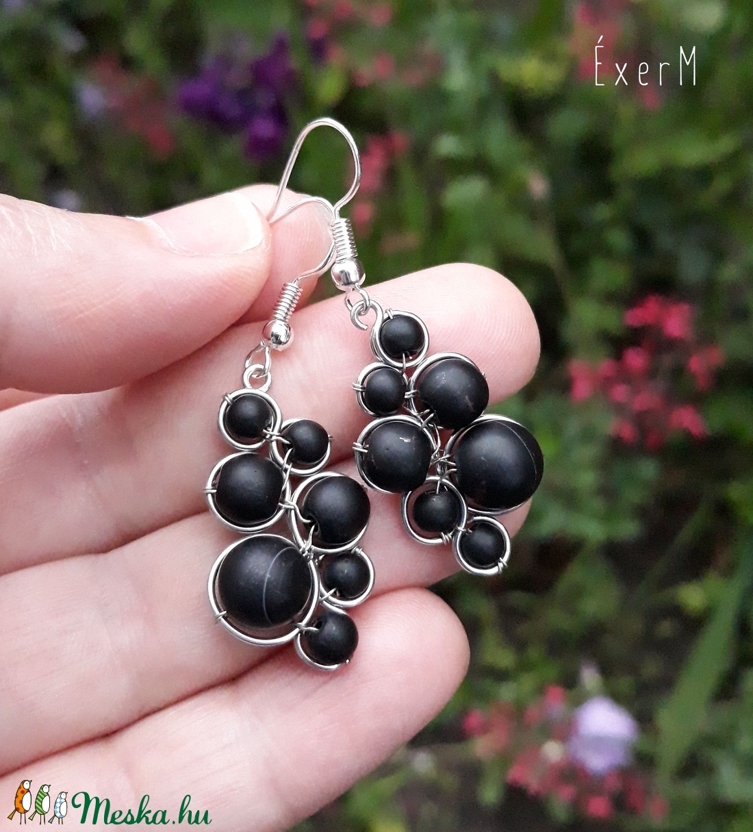 Black grapes ásvány fürt fülbevaló - ékszer - fülbevaló - lógó fülbevaló - Meska.hu Black grapes ásvány fürt fülbevaló - ékszer - fülbevaló - lógó fülbevaló - Meska.hu