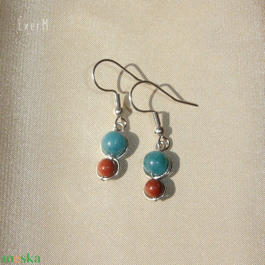 Színes ásvány mini duo fülbevaló - ékszer - fülbevaló - lógó fülbevaló - Meska.hu Színes ásvány mini duo fülbevaló - ékszer - fülbevaló - lógó fülbevaló - Meska.hu
