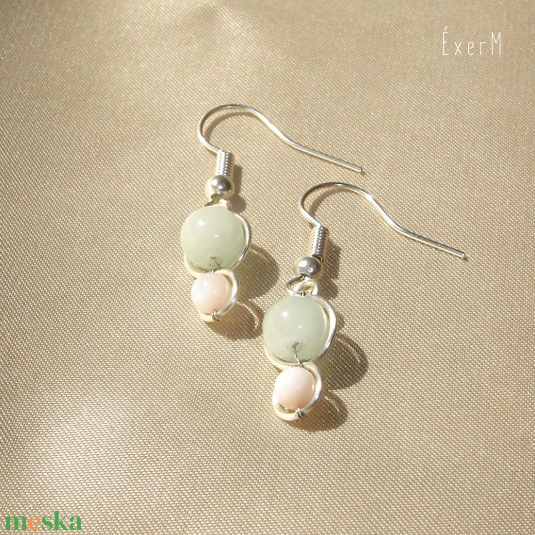 Pasztell mini duo ásvány fülbevaló - ékszer - fülbevaló - lógó fülbevaló - Meska.hu Pasztell mini duo ásvány fülbevaló - ékszer - fülbevaló - lógó fülbevaló - Meska.hu