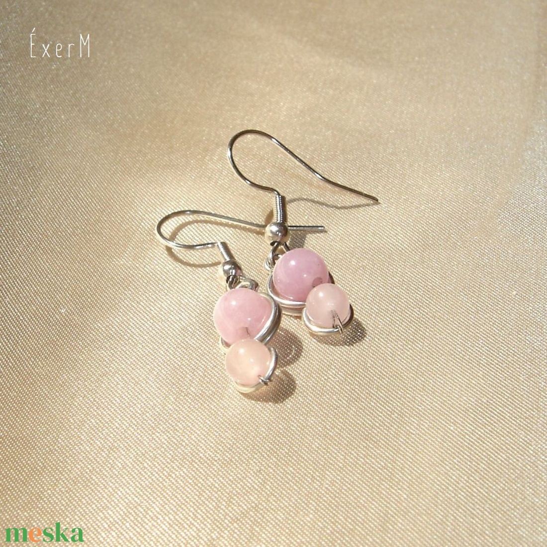 Pasztell ásvány mini duo fülbevaló - ékszer - fülbevaló - lógó fülbevaló - Meska.hu Pasztell ásvány mini duo fülbevaló - ékszer - fülbevaló - lógó fülbevaló - Meska.hu