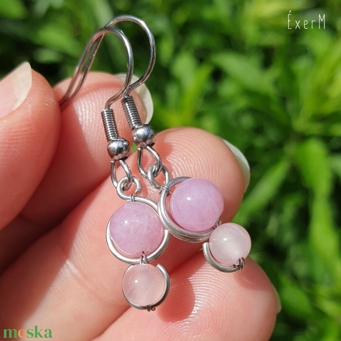 Pasztell ásvány mini duo fülbevaló - ékszer - fülbevaló - lógó fülbevaló - Meska.hu Pasztell ásvány mini duo fülbevaló - ékszer - fülbevaló - lógó fülbevaló - Meska.hu