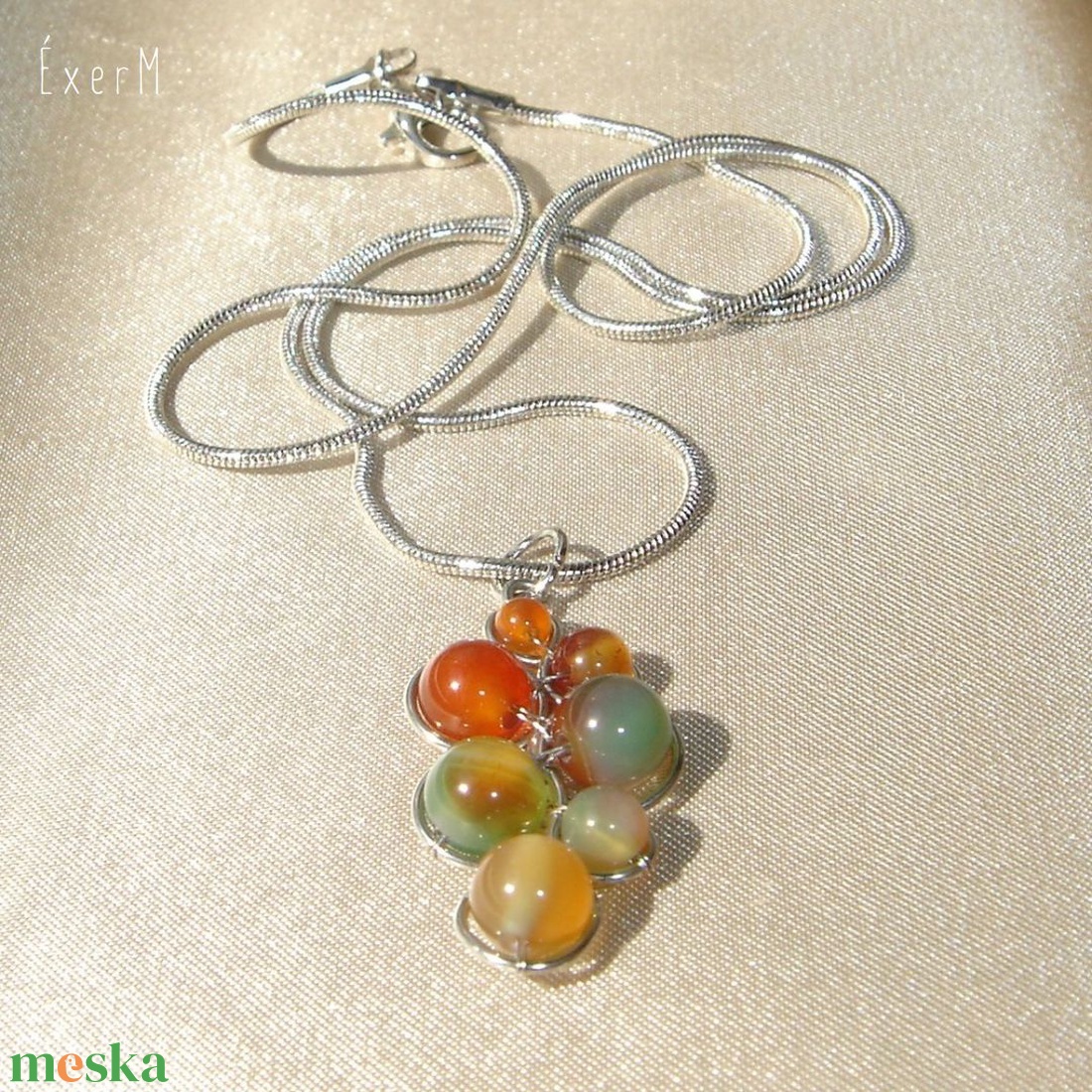 Páva achát ásvány medálos nyaklánc - ékszer - nyaklánc - medálos nyaklánc - Meska.hu Páva achát ásvány medálos nyaklánc - ékszer - nyaklánc - medálos nyaklánc - Meska.hu