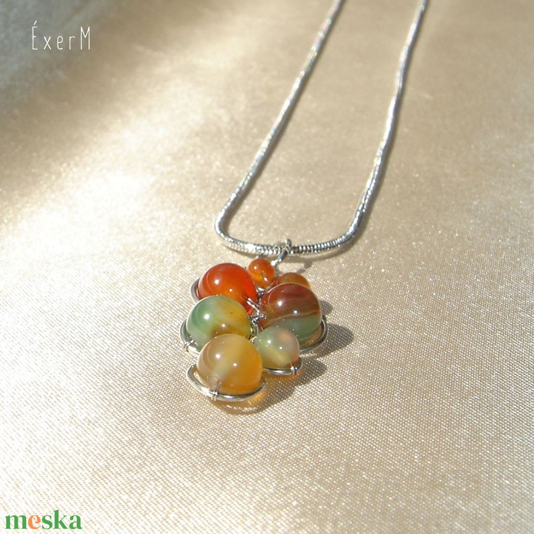 Páva achát ásvány medálos nyaklánc - ékszer - nyaklánc - medálos nyaklánc - Meska.hu Páva achát ásvány medálos nyaklánc - ékszer - nyaklánc - medálos nyaklánc - Meska.hu