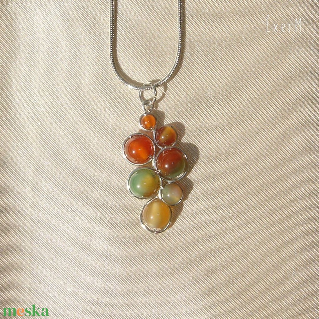 Páva achát ásvány medálos nyaklánc - ékszer - nyaklánc - medálos nyaklánc - Meska.hu Páva achát ásvány medálos nyaklánc - ékszer - nyaklánc - medálos nyaklánc - Meska.hu