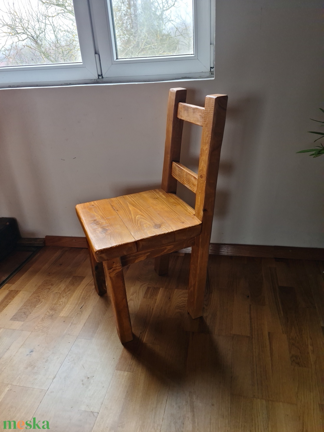 Rusztikus szék étkezőasztalhoz, tömörfa fenyő design szék - otthon & életmód - bútor - szék & fotel - Meska.hu