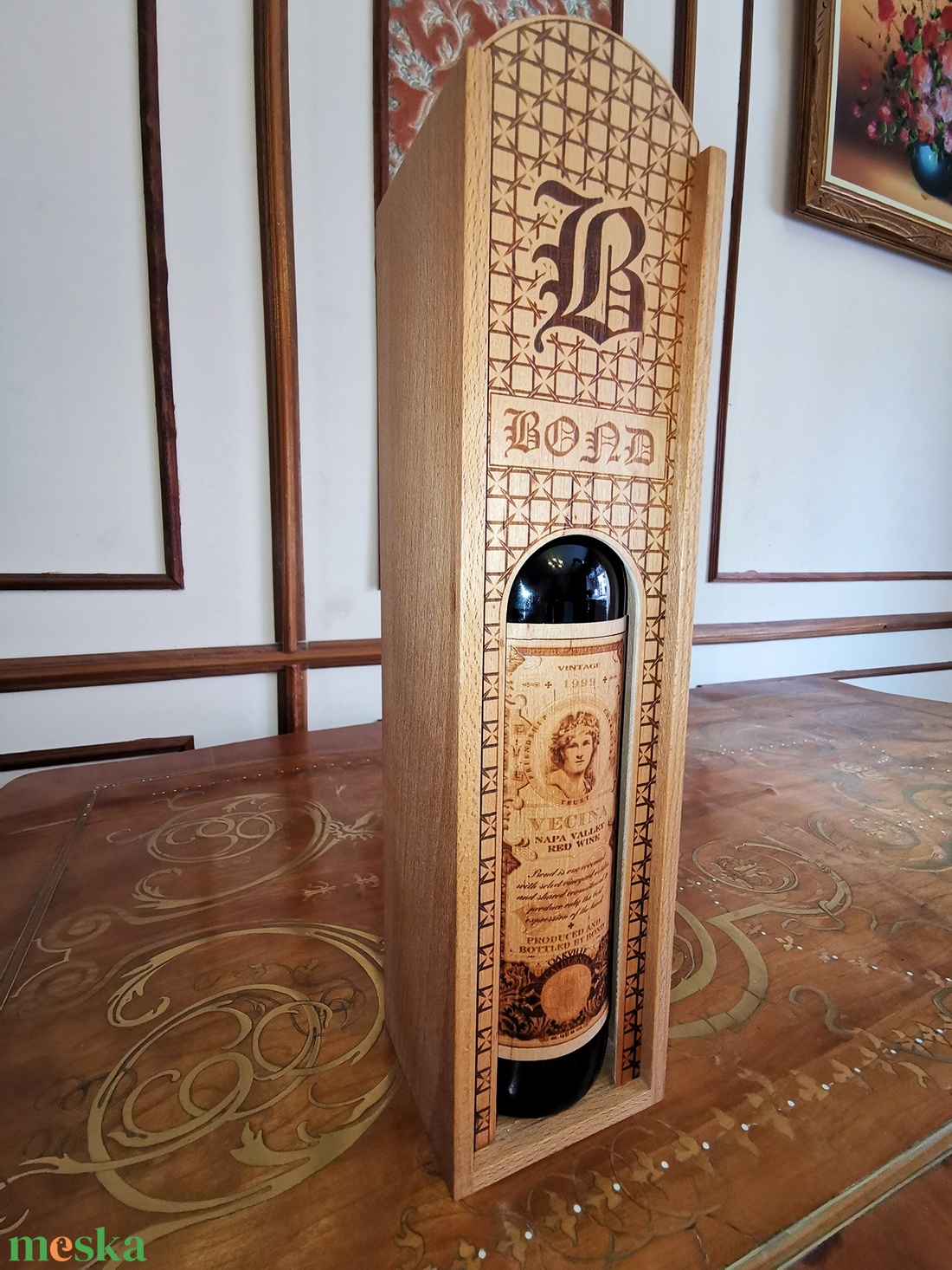 Fa díszdobozos és égetett égerfa címkés vörösbor - élelmiszer - alkoholos italok - Meska.hu Fa díszdobozos és égetett égerfa címkés vörösbor - élelmiszer - alkoholos italok - Meska.hu