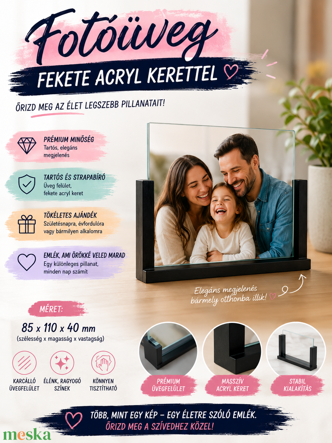 Prémium Fotóüveg - baba - mama - babaemlékek - baba fotóalbum - Meska.hu