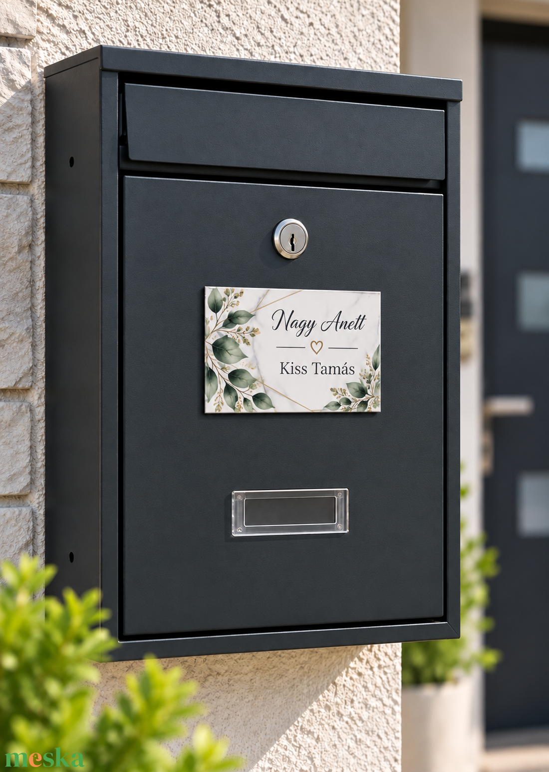 Egyedi postaláda személyre szabott névtáblával - otthon & életmód - ház & kert - postaláda - Meska.hu