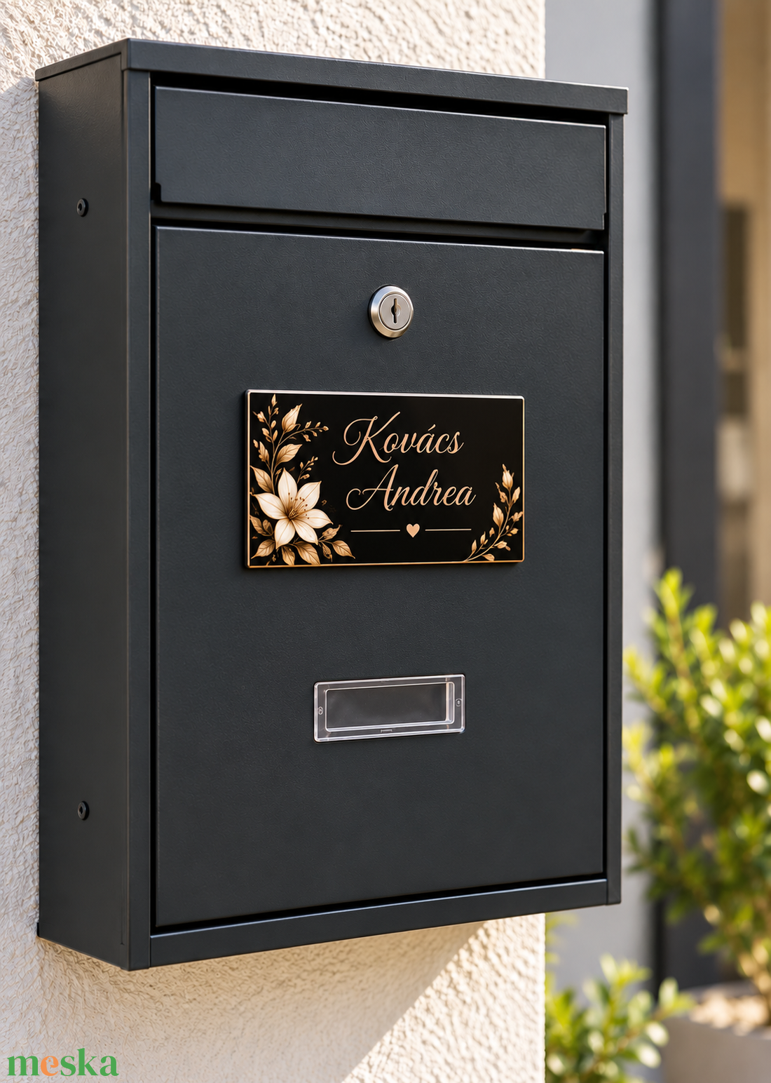 Egyedi postaláda személyre szabott névtáblával - otthon & életmód - ház & kert - postaláda - Meska.hu