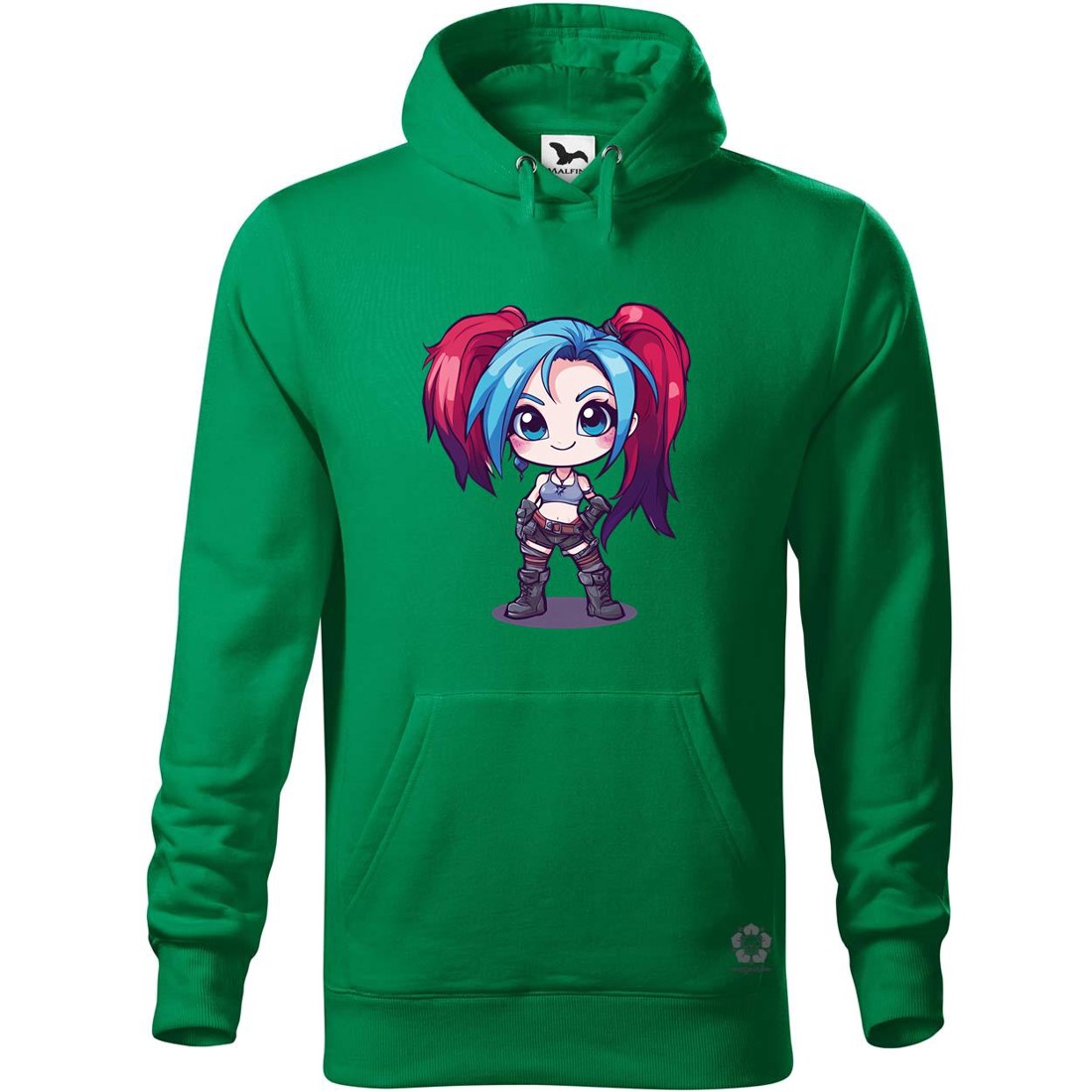 Chibi Jinx v1 - ruha & divat - férfi ruha - férfi pulóver - Meska.hu
