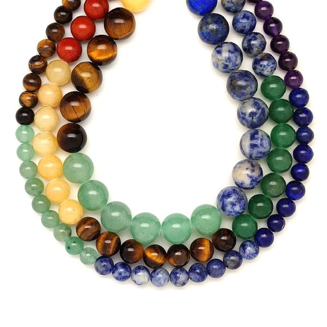 Csakra golyó 10-11mm  ékszerkészítő alapanyag (füzér) - kellékek & szerszámok - ásvány alapanyag - ásványfüzér - Meska.hu