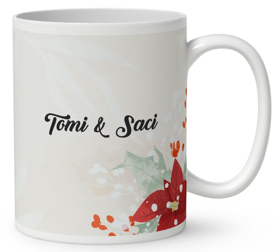 Névvel kérhető - Karácsonyi Teddy maci - együtt (sál) mintás bögre - otthon & életmód - konyhafelszerelés, tálalás - tálalás - bögre & csésze - Meska.hu