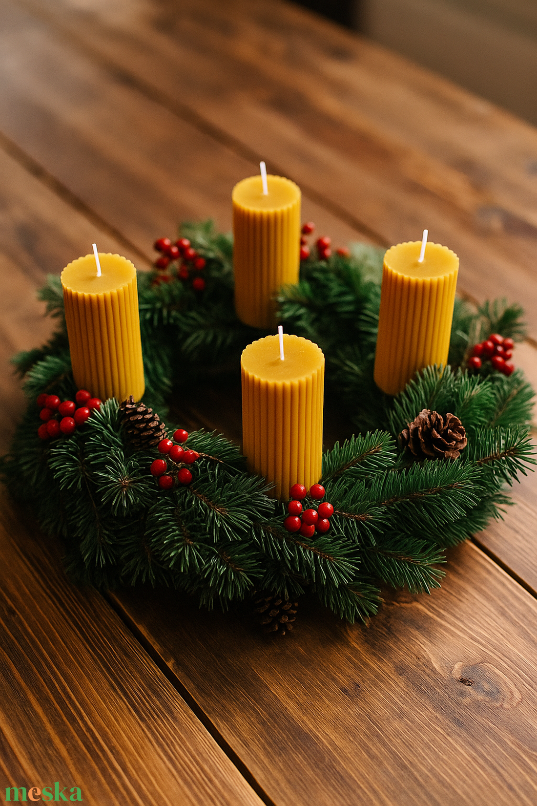 4 darabos méhviasz gyertya csomag - otthon & életmód - gyertya, illat, aroma - aromalámpa - Meska.hu