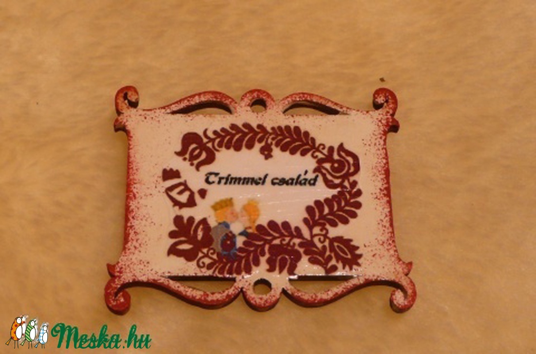 Mesés mini névtábla postaládára, csengőhöz -  - Meska.hu