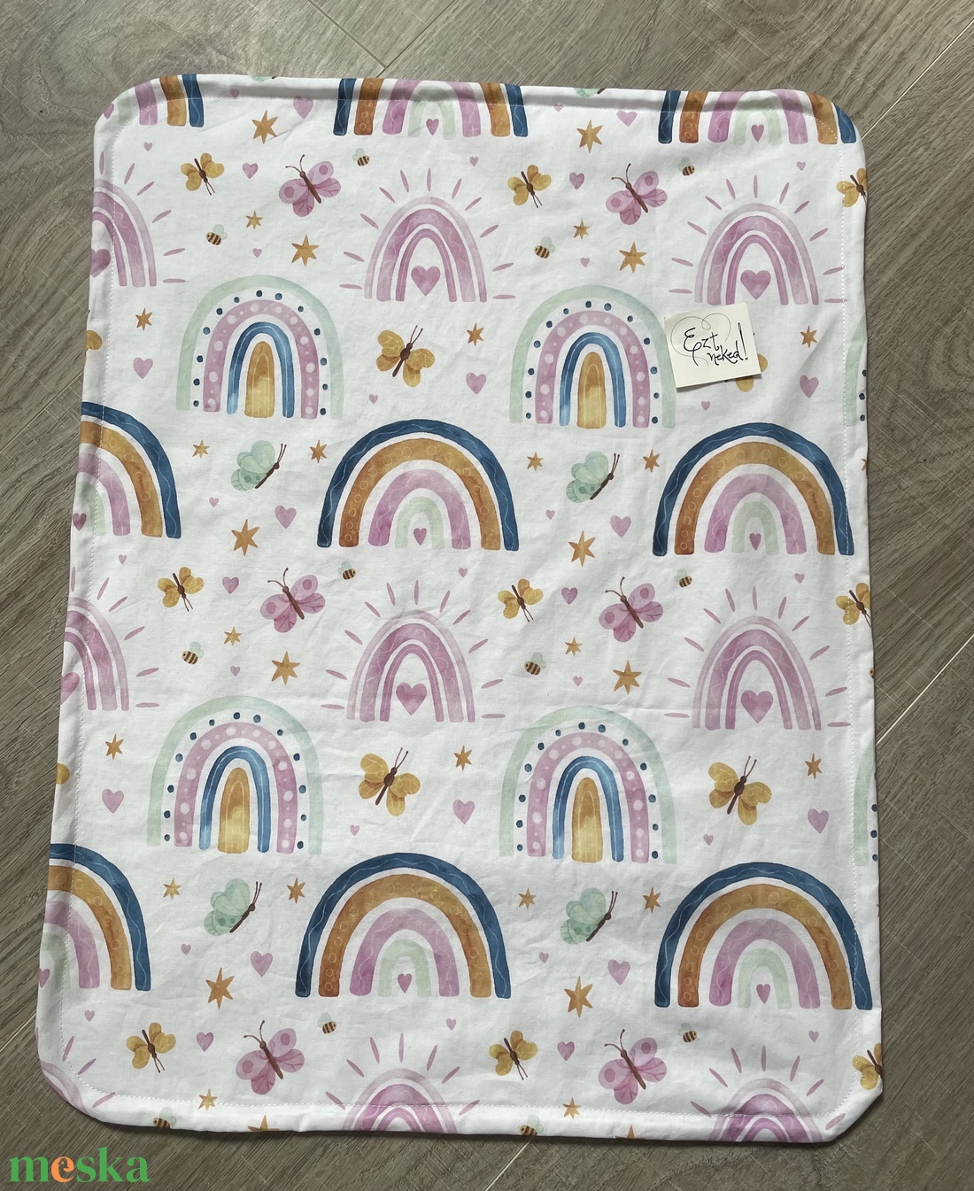 Pelenkázó alátét - szivárványos - szépségápolás - Meska.hu