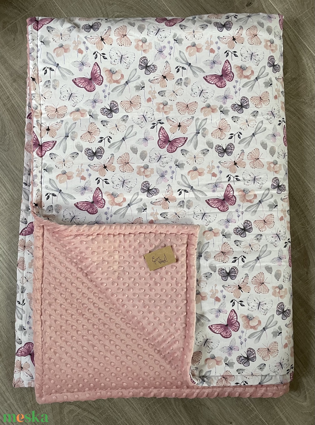 Pillangós babatakaró - otthon & életmód - babaszoba, gyerekszoba - babatakaró, gyerek pléd - Meska.hu