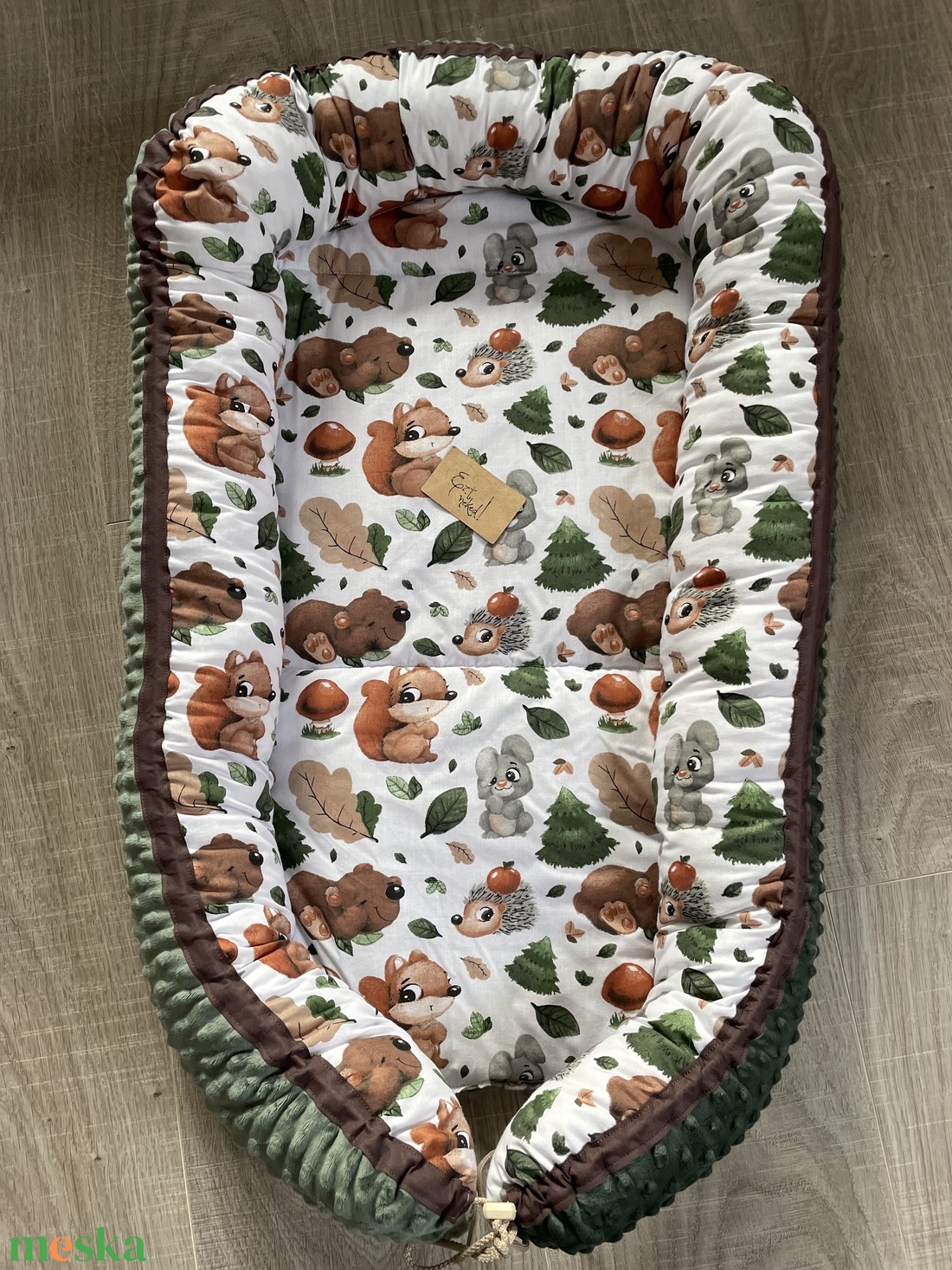 Erdei állatos Babafészek - otthon & életmód - babaszoba, gyerekszoba - babaszoba, gyerekszoba - Meska.hu