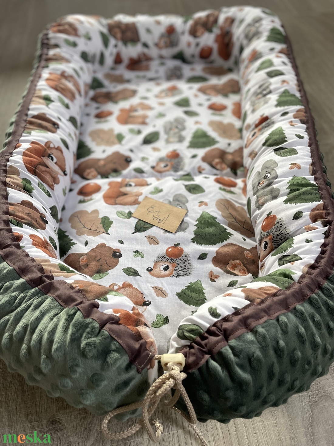 Erdei állatos Babafészek - otthon & életmód - babaszoba, gyerekszoba - babaszoba, gyerekszoba - Meska.hu