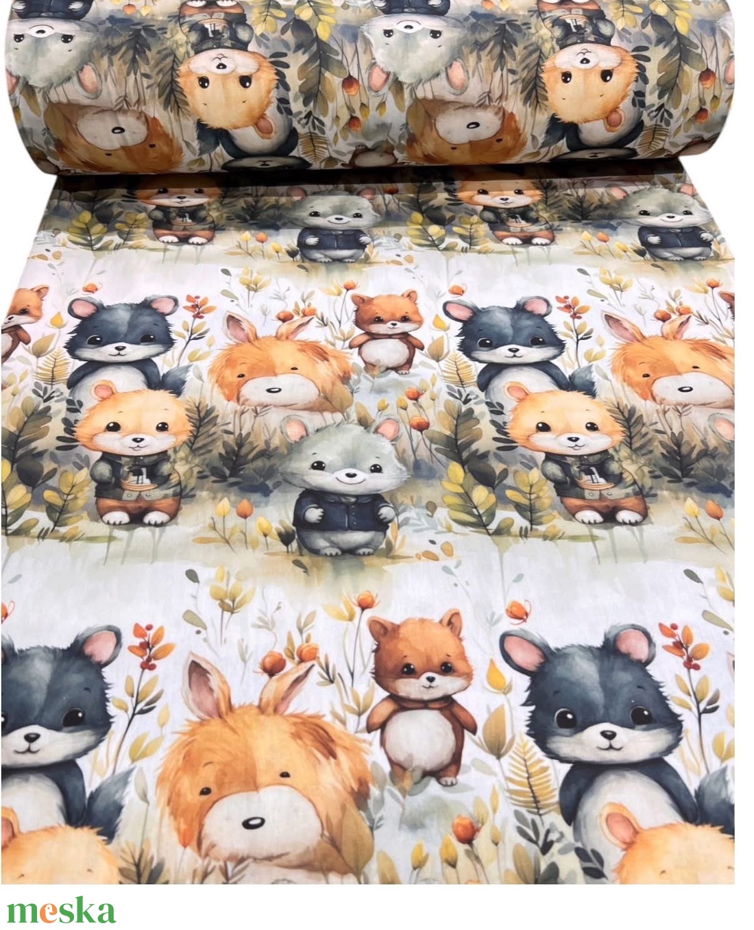 Lapos, klasszikus rácsvédő  - erdei állatok - baba - mama - baba ágynemű - rácsvédő & baldachin - Meska.hu