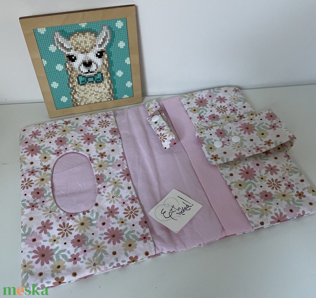 Pelenkázó neszi - pasztell virágos - baba - mama - pelenkázó, babafürdető kellékek - pelenkázó neszeszer, pelenkatartó - Meska.hu