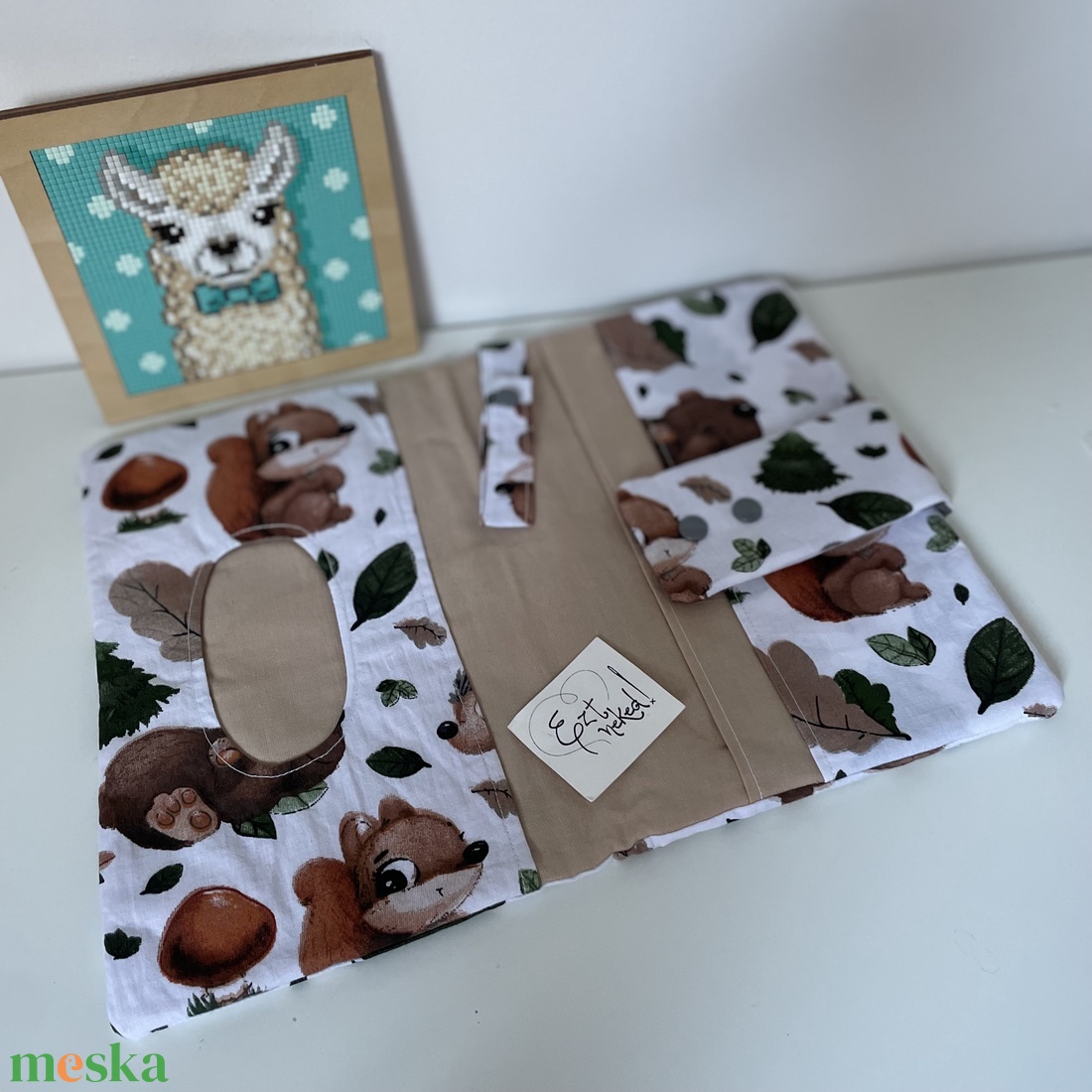 Pelenkázó neszi - erdei állatos - baba - mama - pelenkázó, babafürdető kellékek - pelenkázó neszeszer, pelenkatartó - Meska.hu