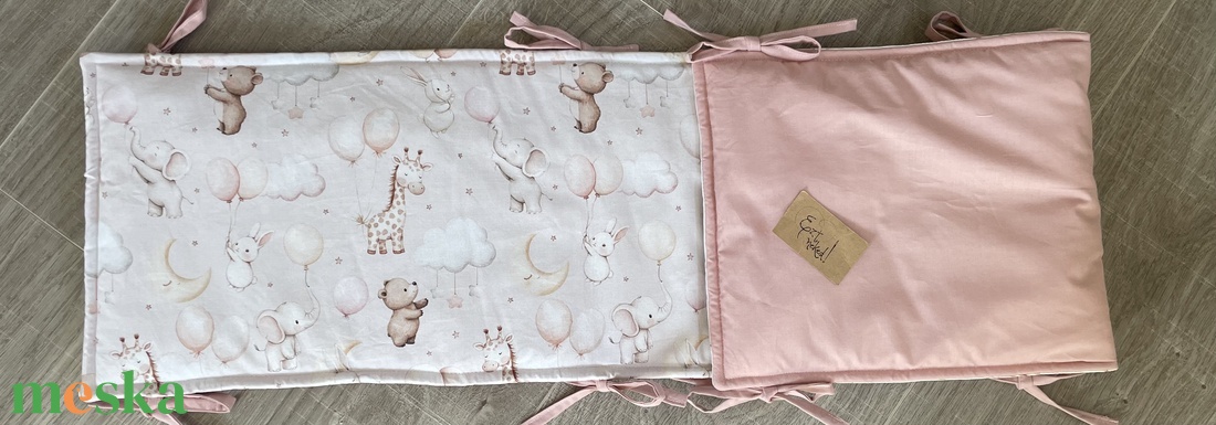 Lufis, maci, nyuszi- lapos klasszikus rácsvédő   - baba - mama - baba ágynemű - rácsvédő & baldachin - Meska.hu