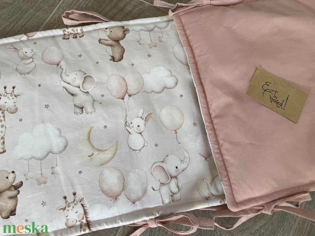 Lufis, maci, nyuszi- lapos klasszikus rácsvédő   - baba - mama - baba ágynemű - rácsvédő & baldachin - Meska.hu