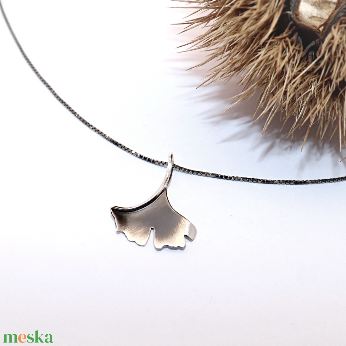 Ginkgo biloba, antikolt, női ezüst nyaklánc, 40-45 cm (EGK.03) - ékszer - nyaklánc - medálos nyaklánc - Meska.hu Ginkgo biloba, antikolt, női ezüst nyaklánc, 40-45 cm (EGK.03) - ékszer - nyaklánc - medálos nyaklánc - Meska.hu