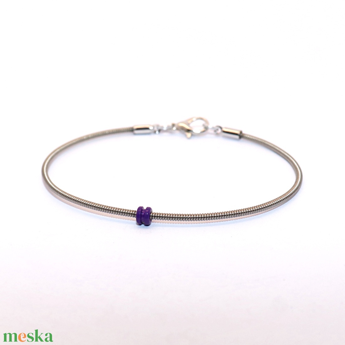 Gitárhúr, női karkötő, 18,5 cm (K.01) - ékszer - karkötő - lánc karkötő - Meska.hu