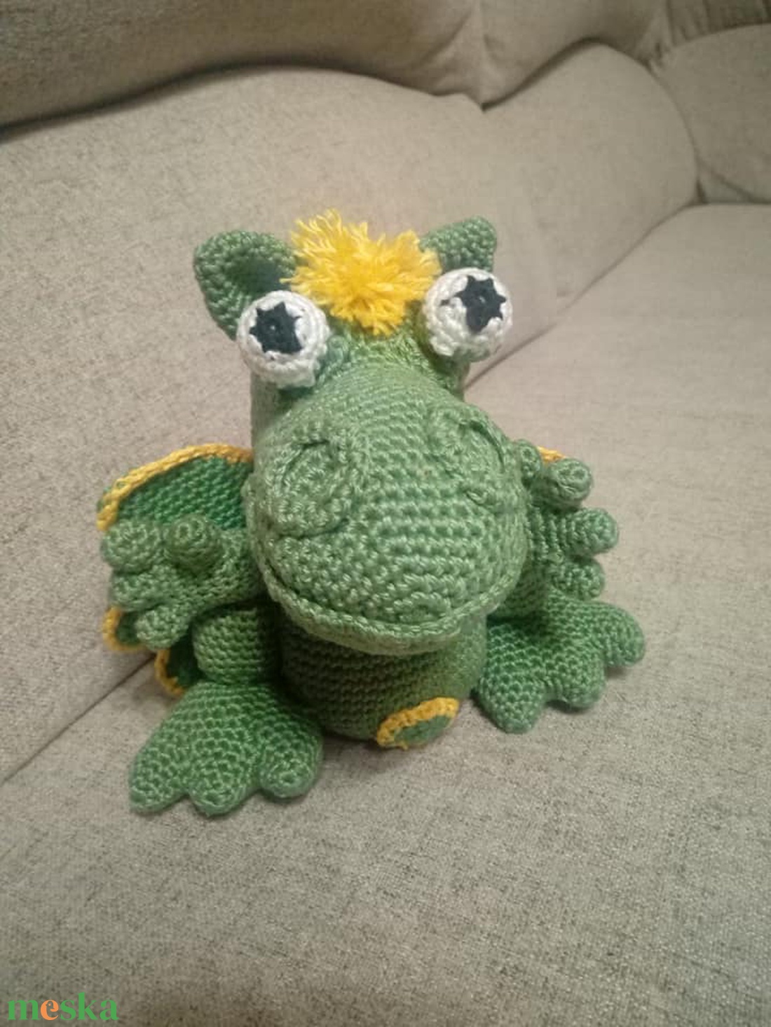 Amigurumi Süsü a sárkány - játék & sport - plüssállat & játékfigura - más figura - Meska.hu