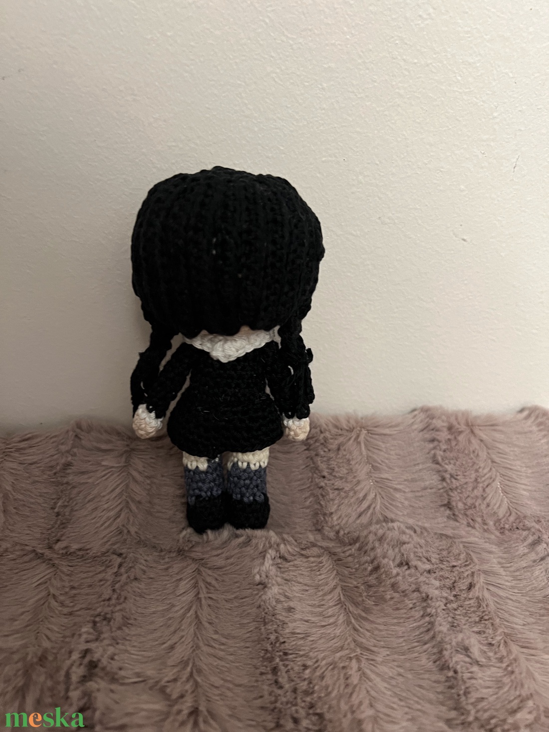 Wednesday Addams Amigurumi figura - játék & sport - plüssállat & játékfigura - más figura - Meska.hu