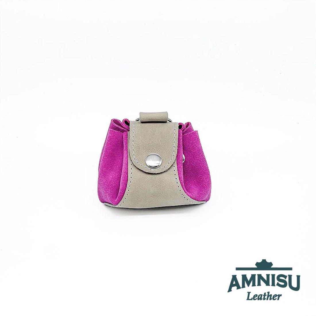 Szürke - pink bőr mini 2in1 szütyő és kockatálca N8014-4013 - játék & sport - táblajáték és kártyajáték - társasjátékok - dobókocka - Meska.hu