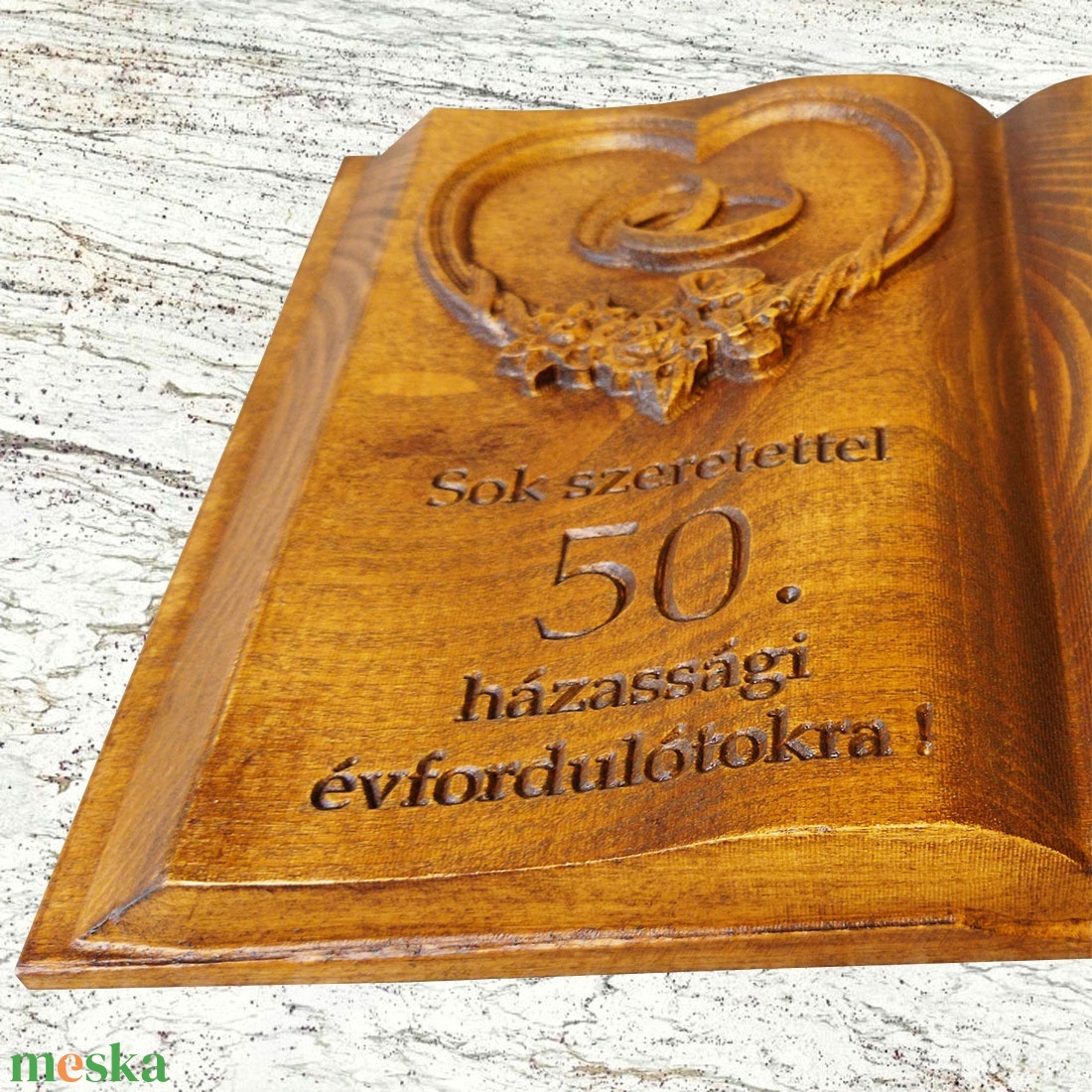 fakönyv 50. házassági évfordulóra ajándék - otthon & életmód - dekoráció - dísztárgy - Meska.hu fakönyv 50. házassági évfordulóra ajándék - otthon & életmód - dekoráció - dísztárgy - Meska.hu