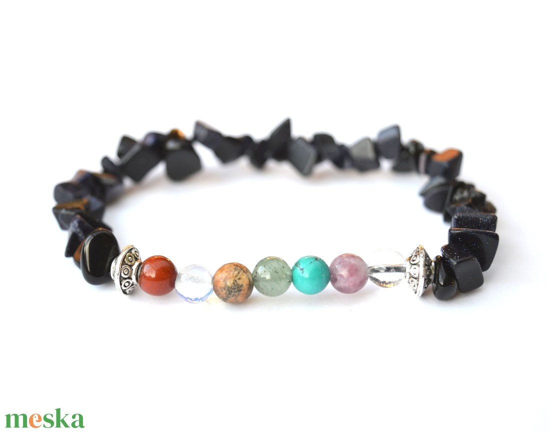 7 csakra unisex karkötő ásványokkal - ékszer - karkötő - gyöngyös karkötő - Meska.hu 7 csakra unisex karkötő ásványokkal - ékszer - karkötő - gyöngyös karkötő - Meska.hu