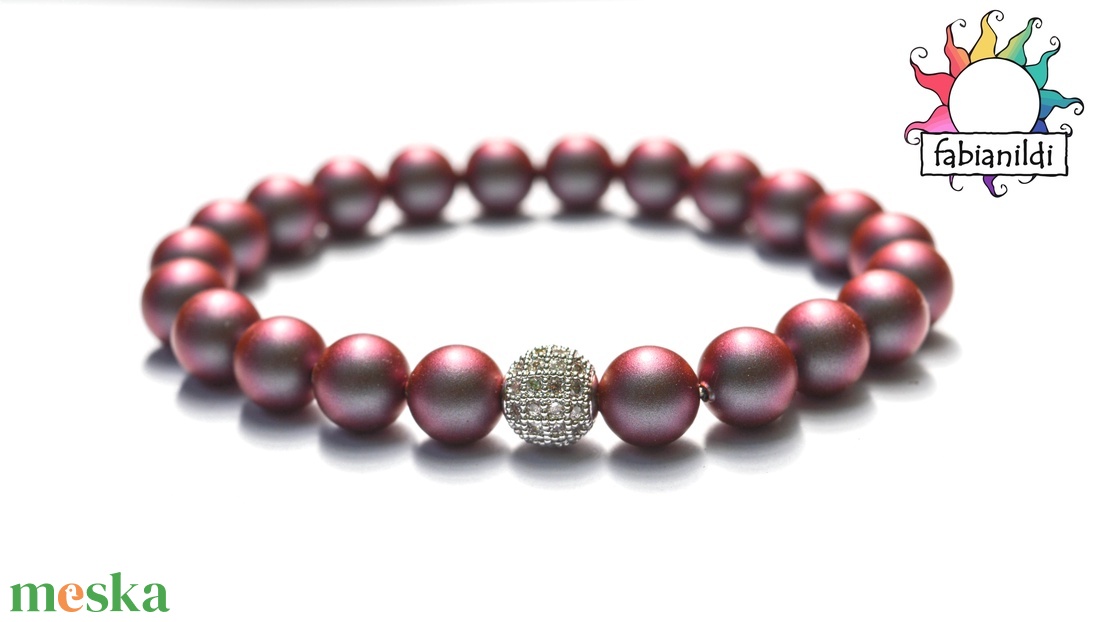 Ködös romantika karkötő Swarovski és cirkonia felhasználásával - ékszer - karkötő - gyöngyös karkötő - Meska.hu Ködös romantika karkötő Swarovski és cirkonia felhasználásával - ékszer - karkötő - gyöngyös karkötő - Meska.hu