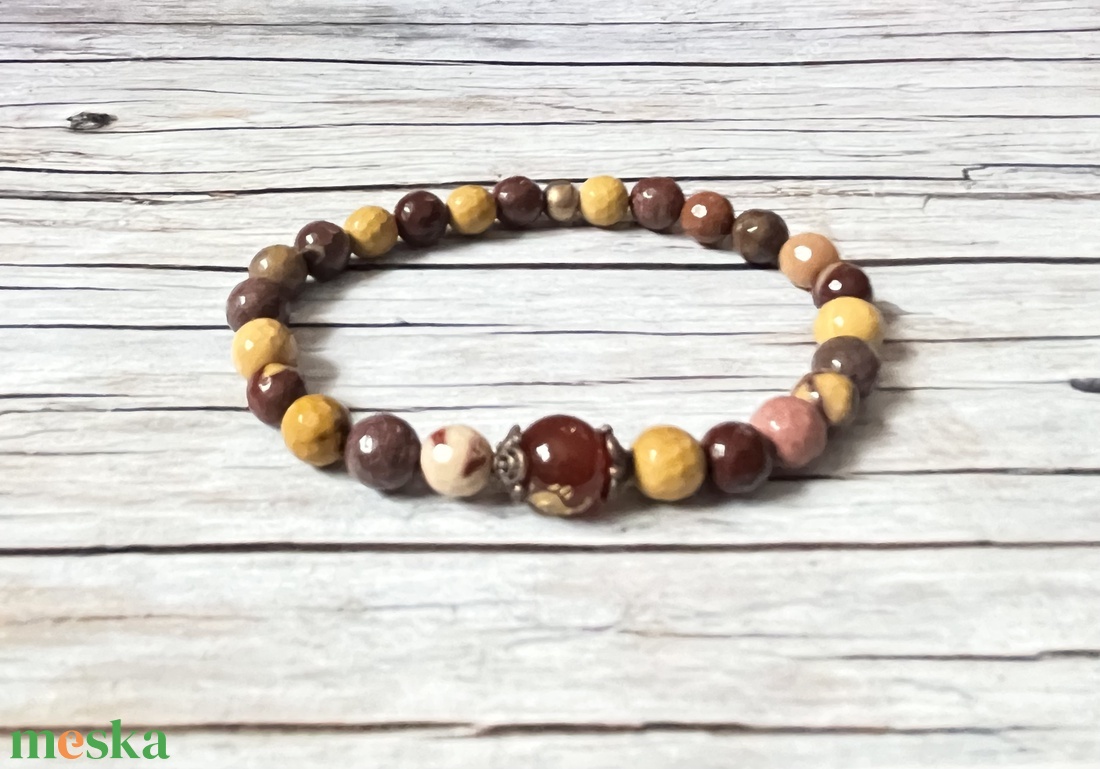 November karkötő ásványokkal - ékszer - karkötő - bogyós karkötő - Meska.hu