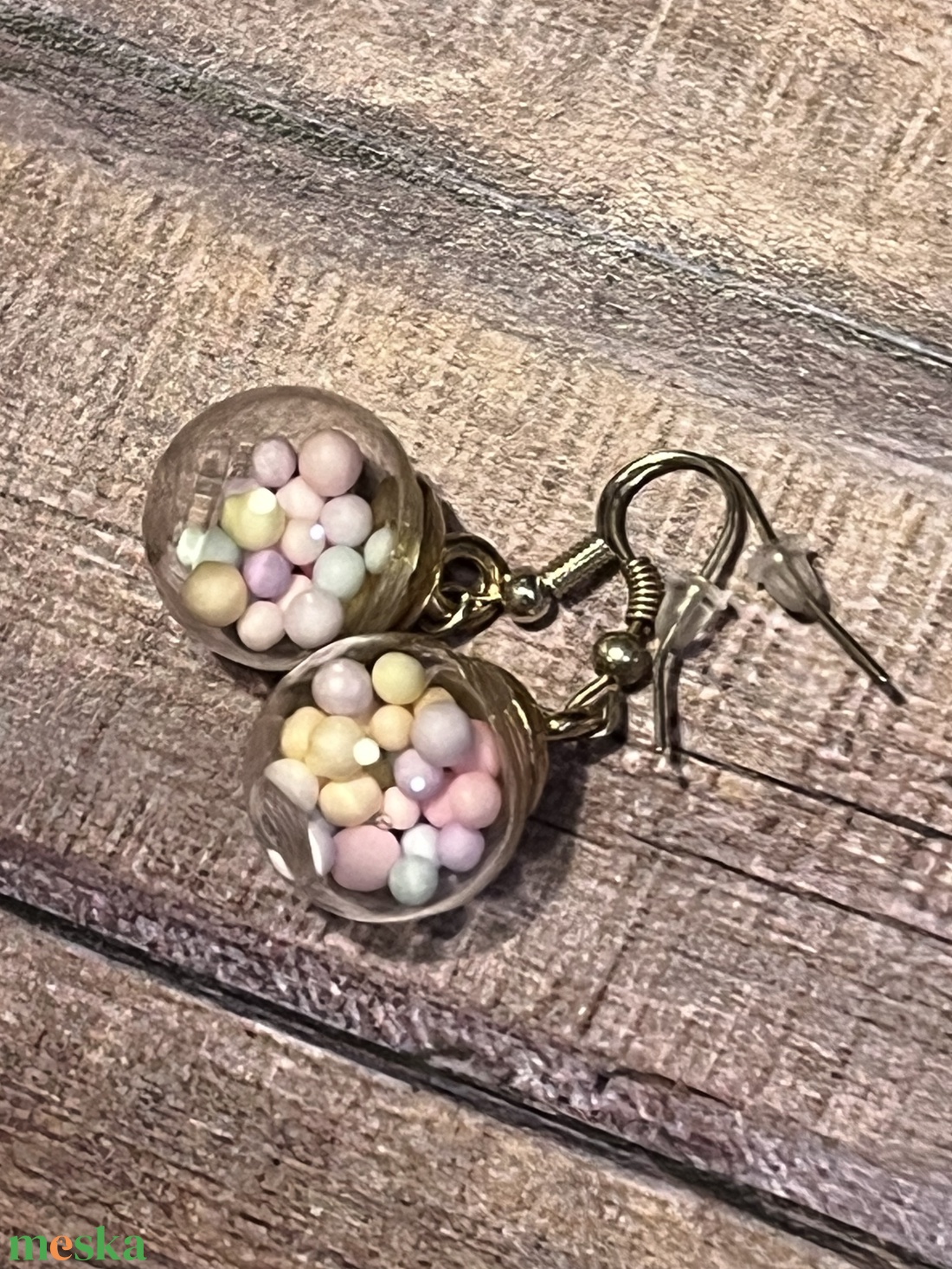 Cukorka fülbevaló - ékszer - fülbevaló - lógó fülbevaló - Meska.hu