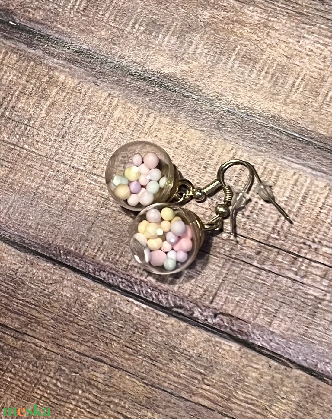 Cukorka fülbevaló - ékszer - fülbevaló - lógó fülbevaló - Meska.hu