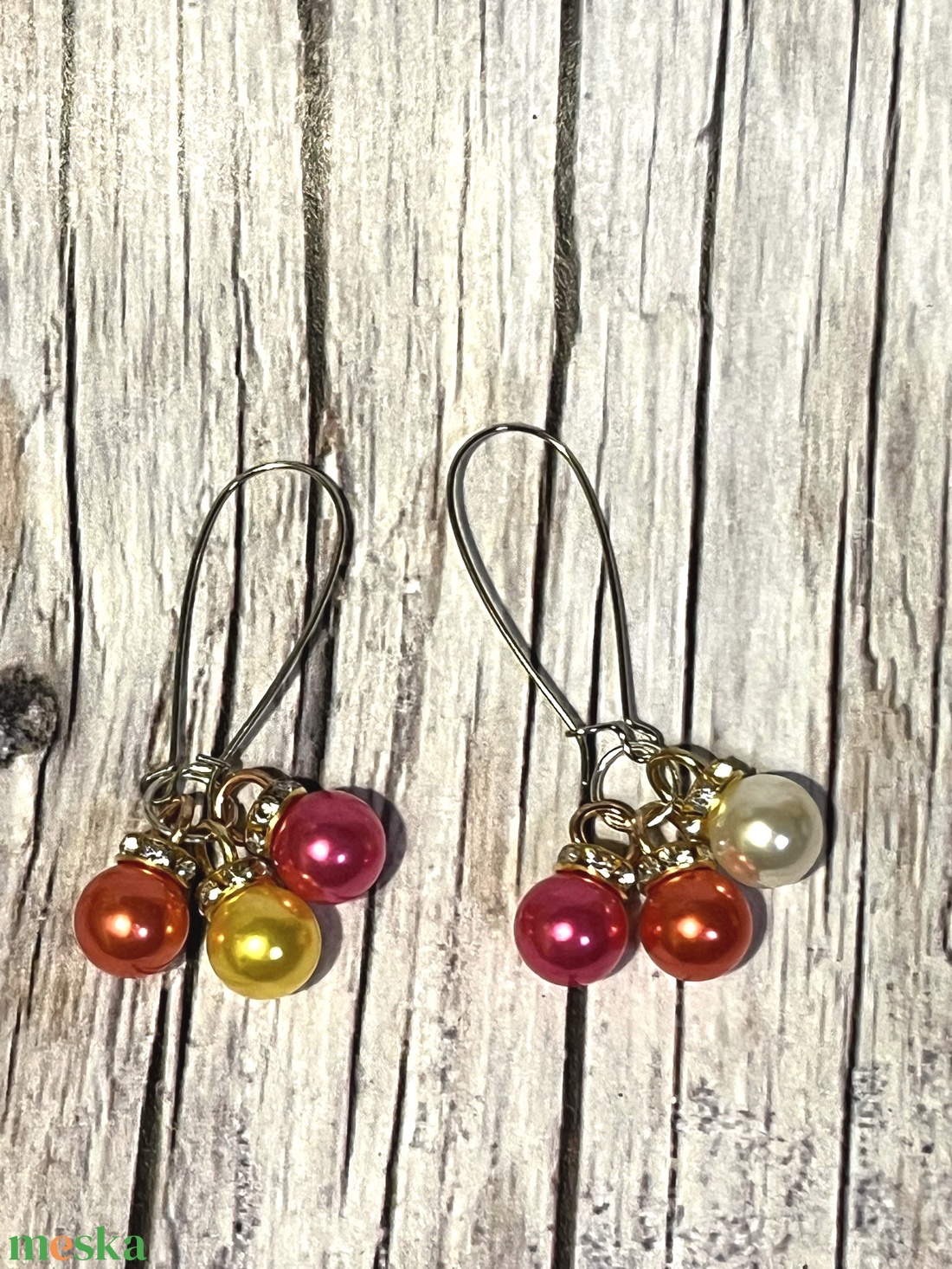 Karácsonyi varázs fülbevaló - ékszer - fülbevaló - lógó fülbevaló - Meska.hu