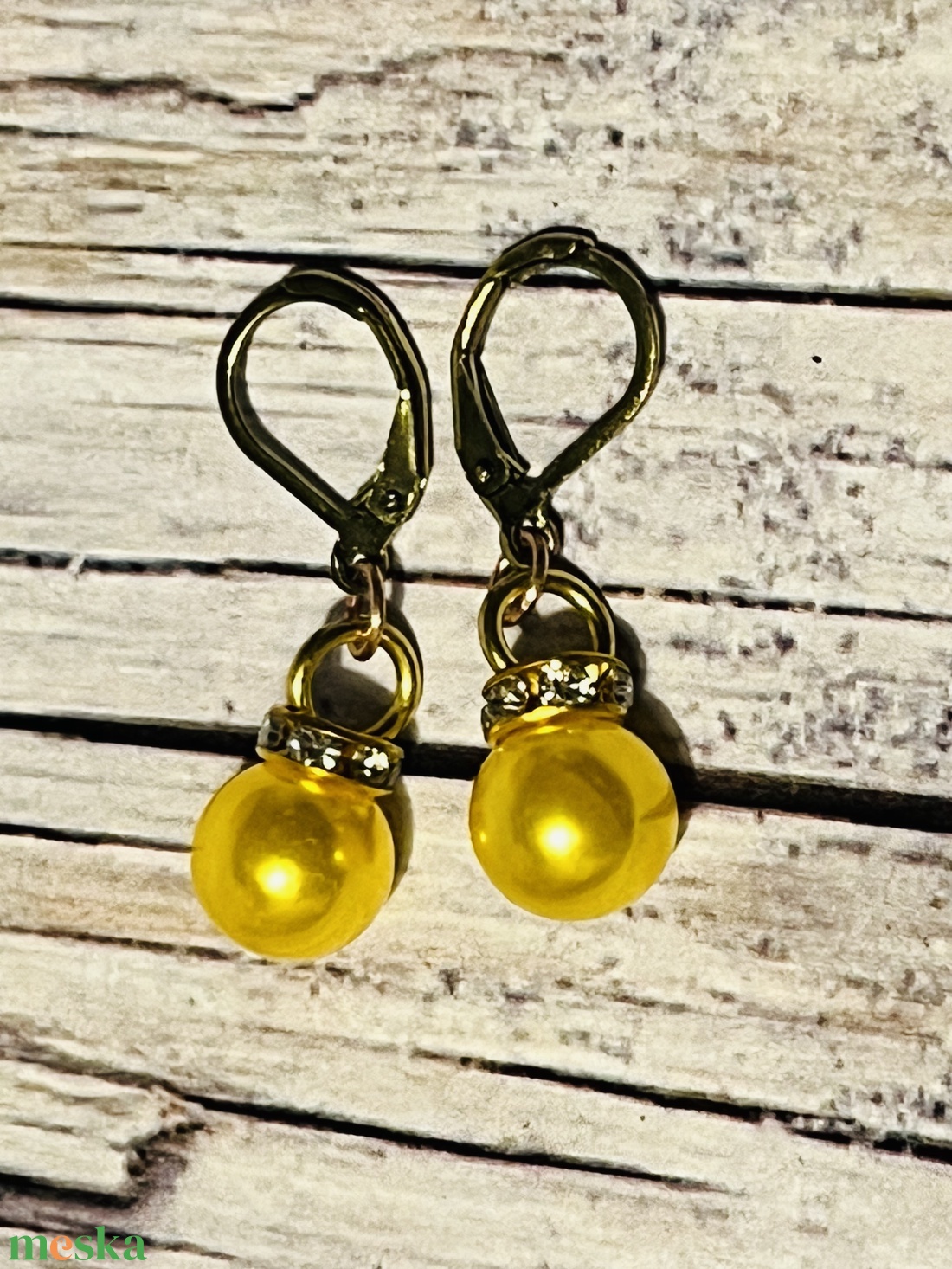 Karácsonyi csillogás fülbevaló - ékszer - fülbevaló - lógó fülbevaló - Meska.hu