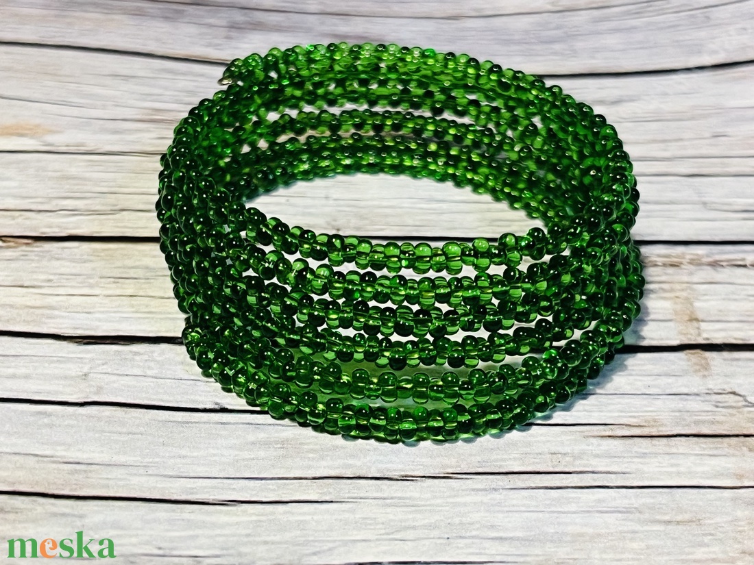 Zöld fenyő memória karkötő -  - Meska.hu