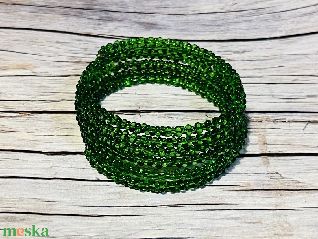 Zöld fenyő memória karkötő -  - Meska.hu