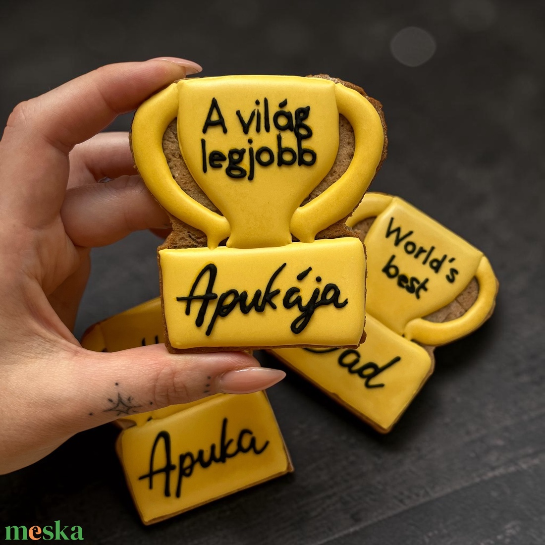 Apák napi trófea mézeskalács dekoráció - otthon & életmód - dekoráció - dísztárgy - Meska.hu